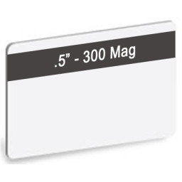 (500) PVC ID cards blank LoCo (300 Oe) con banda magnética 1/2