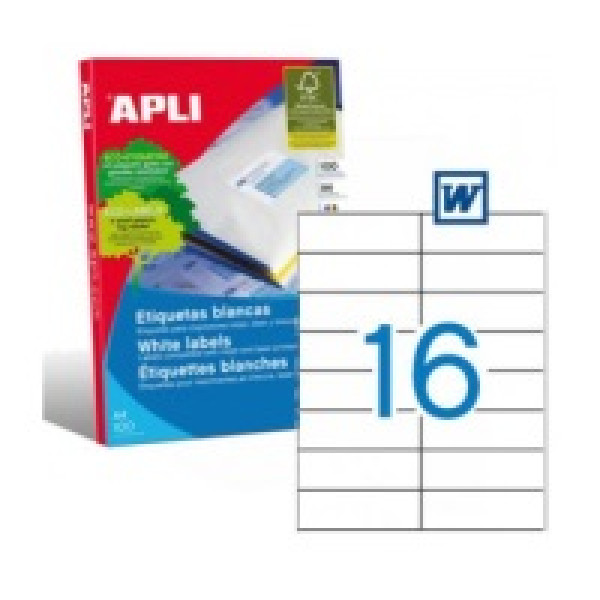 Etiq.APLI 105 x37   poli.100A4 1600u.Mailing Express