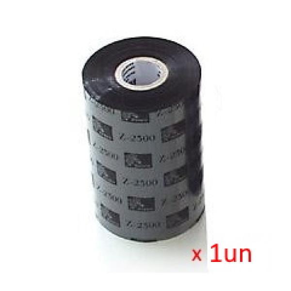 (1) Ribbon transfer.térmica ZEBRA 2300 wax 110mm x 74m. (cera) Desktop printers core 12.7mm *