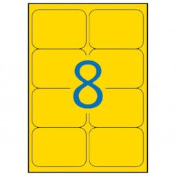 Etiq.APLI 99,1x67,7 amarillo fluorescente 20A4 160u.