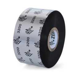 (6) Ribbon transfer.térmica ZEBRA 3200: wax/resin 40mm x 450m. (cera/resina premium) Industrial 25mm