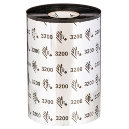 (6) Ribbon transfer.térmica ZEBRA 3200 wax/resin 60mm x 300m. (cera/resina premium) ZD/TLP2746 25mm