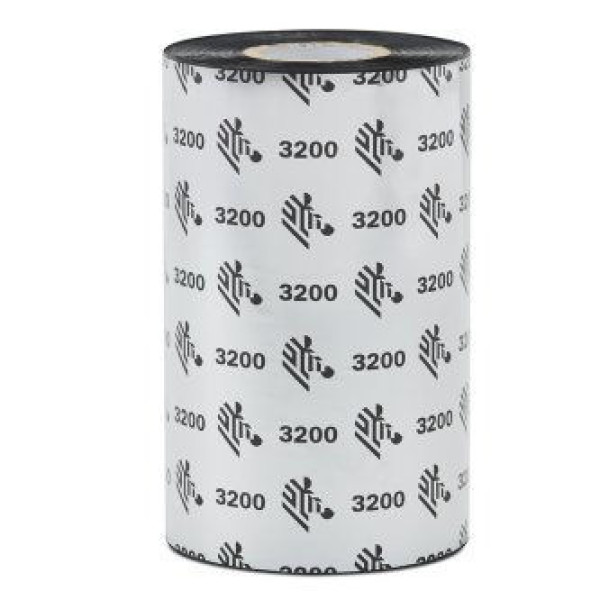 (6) Ribbon transfer.térmica ZEBRA 3200 wax/resin 131mm x450m. (cera/resina premium) Industrial 25mm