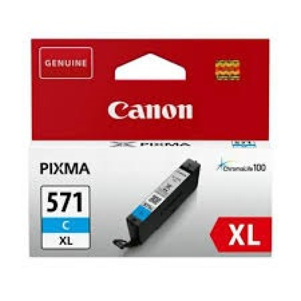 C.t. CANON CLI571C XL: Pixma MG6850 cian MG5750 7750 7700 5752  Alta capacidad