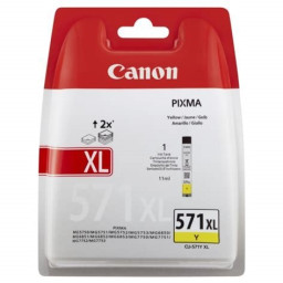 C.t. CANON CLI571Y XL: Pixma MG6850 amarillo * MG5750 7750 7700 5752  Alta capac.*BLISTER ALARMA*