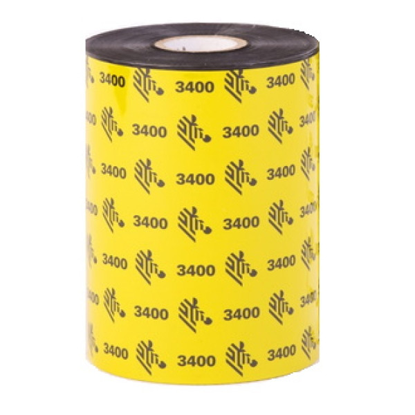(6) Ribbon transfer.térmica ZEBRA 3400: wax/resin 89mm x 450m.(cera/resina) Industrial printers 25mm