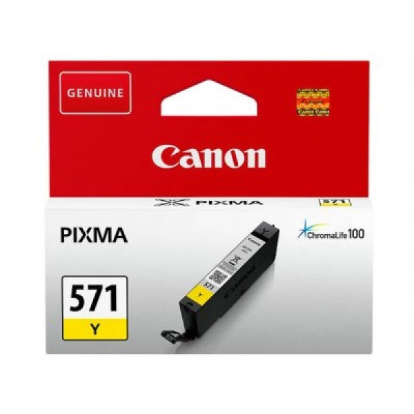 C.t. CANON CLI571Y: Pixma MG6850 amarillo  MG5750 7750 7700 5752  323p.