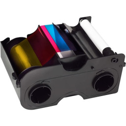 Cinta HID FARGO DTC1000 DTC1250 Full Color Ribbon (YMCKO) 300p. + rodillo de limpieza