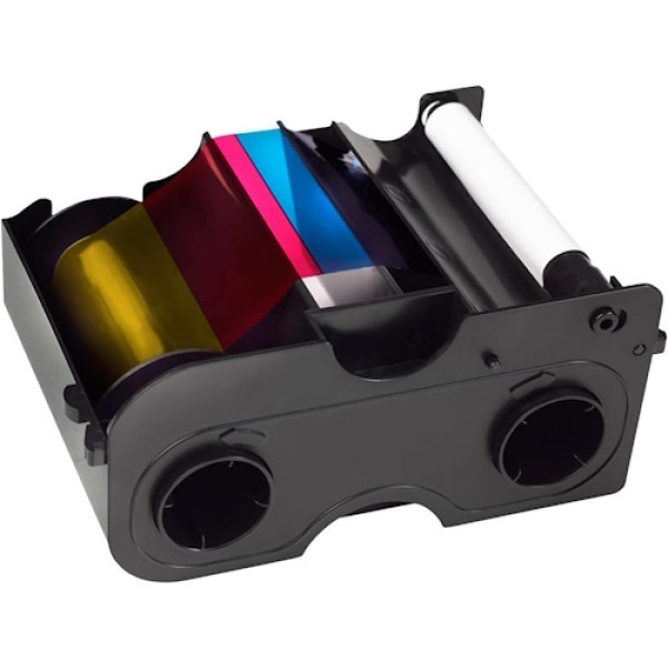 Cinta HID FARGO DTC1000 DTC1250 Full Color Ribbon (YMCKO) 300p. + rodillo de limpieza