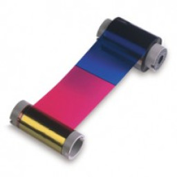 Cinta HID FARGO DTC4500 DTC4500e full color ribbon (YMCKO) 500p. + rodillo de limpieza