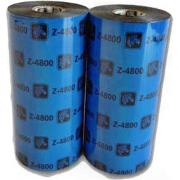 (12) Ribbon transfer.térmica ZEBRA 4800: resin 80mm x 450m. (resina) Industrial printers 25mm