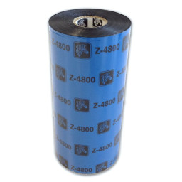(12) Ribbon transfer.térmica ZEBRA 4800: resin 131mm x 450m. (resina) Industrial printers 25mm
