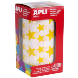 Gomets APLI estrella amarillo 2360un