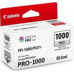 C.t. CANON PFI-1000PGY foto gris 80ml PRO-1000 IPF6300 IPF6350 IPF6400 IPF6450