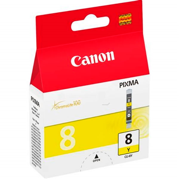 C.t. CANON CLI8Y  IP4200 IP5200 IP6600 amarillo MP500 MP600 MP800 MX700 MX850