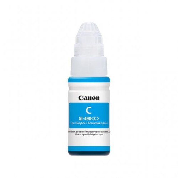 C.t. CANON GI-490C: Pixma G1400 G2400 G3400 Cyan 70000p.