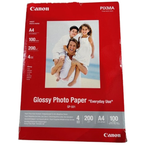 Papel CANON GP-501 100h.A4 Glossy Photo Paper Everyday Use 200gr **dañada** Papel CANON GP-501 100h.A4 Glossy Photo Paper Everyday Use 200gr **dañada**