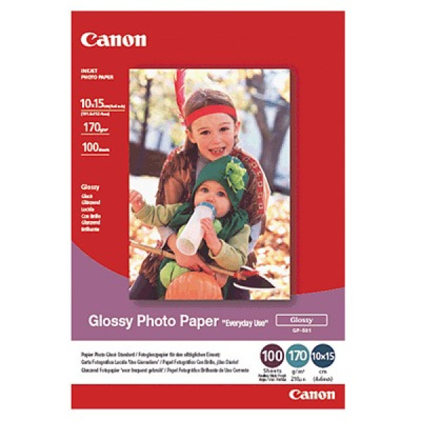 Papel CANON GP-501 100h.10x15cm  Glossy Photo Paper Everyday Use 200gr