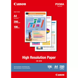 Papel CANON HR-101N 200h.A4 High Resolution inkjet paper 106g.