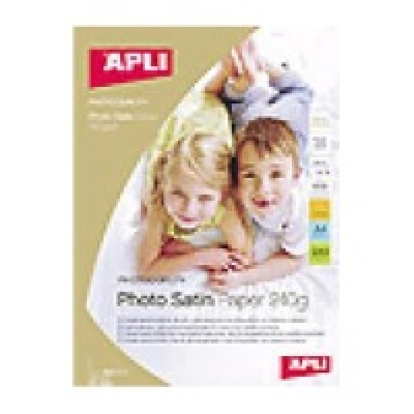 Papel APLI Photo Satin PRO 25h 240g. satinado semi-brillante