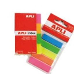 Indice marcador APLI papel 20x50 4x40h 4color.brillantes