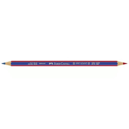 Lápiz bicolor FABER CASTELL Janus 2160 hexagonal rojo/azul, grosor mina fina