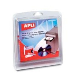 APLI Kit limp.CD/DVD: liq.limp +CD/DVD limpiador+toall/sec