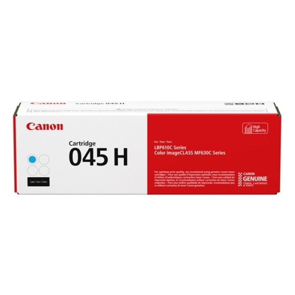 Toner CANON 045H C: cián MF633CDW MF635CX LBP611 LBP613  alta capacidad 2.200p.