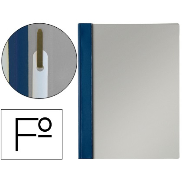 Carpeta dossier fastener ESSELTE PVC folio azul 