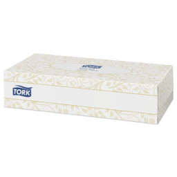 Pañuelos faciales extrasuaves TORK Premium caja de 100un doble capa