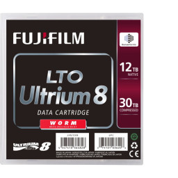DC FUJIFILM Ultrium LTO-8 (BaFe) WORM 12TB/30TB (una sola grabación)