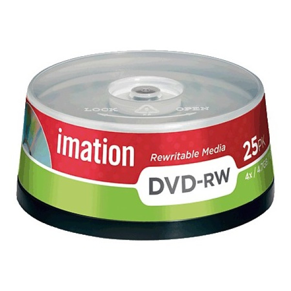 (T25) DVD-RW IMATION 4,7GB 4x tarrina-25 (16869-7)(21063-1)