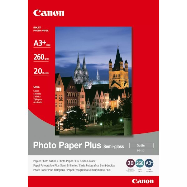 Papel CANON SG-201 20h.A3+ Photo Paper Plus SemiGloss 260g.