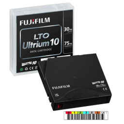 DC FUJIFILM Ultrium LTO-10 (SrFe) etiquetado 30TB/75TB secuencia a medida