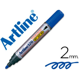 Rotulador ARTLINE marcador permanente 170 azul Punta redonda 2mm.