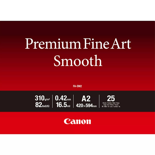 Papel CANON FA-SM2 25h.A2 Premium FineArt Smooth 310g.