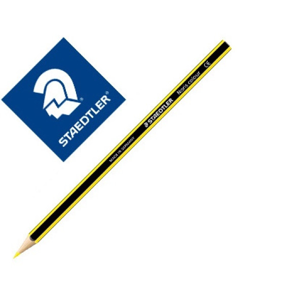 (12) Lápices de color STAEDTLER WOPEX ecologico amarillo claro