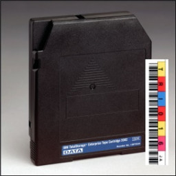 Cart.IBM 3592 300/500/640GB etiquetado con etiqueta, id.