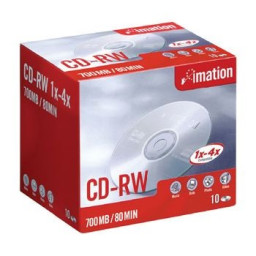 (10) CD-RW IMATION 700MB/80min 1x-4x jewel (19001-8)