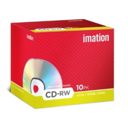 (10) CD-RW IMATION 700MB/80min 4x-12x HighSpeed jewel