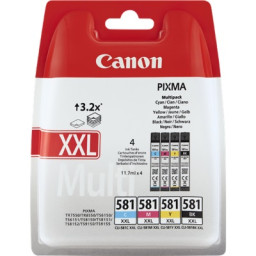 (4) C.t. CANON CLI581XXL CMYB Multipack BL Pixma TR8550 TS6250 MULTIPACK 4-COLORES BLISTER