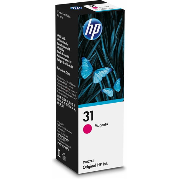 C.t.HP #31 magenta Smart Tank Wireless 455 457 559 Plus 555 570 655 - 8.000p. 70ml