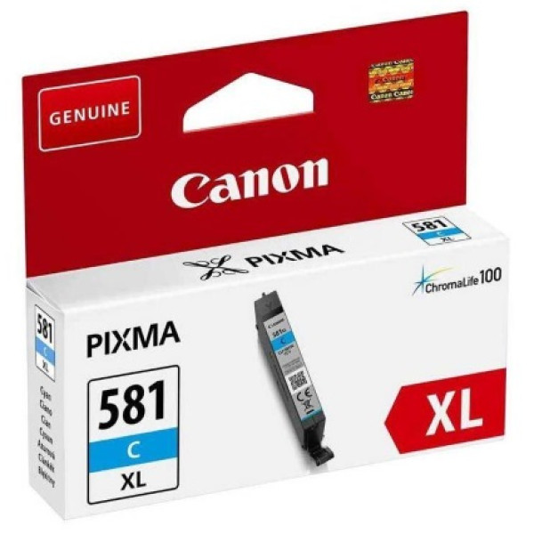 C.t. CANON CLI581XL C Cyan Pixma TR8550 TS6250 TS8250 TS9150 TS9550 8,3ml