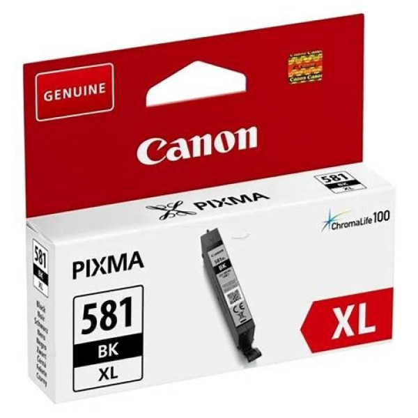 C.t. CANON CLI581XL BK negro 8,3ml Pixma TR8550 TS6250 TS8250 TS9150 TS9550