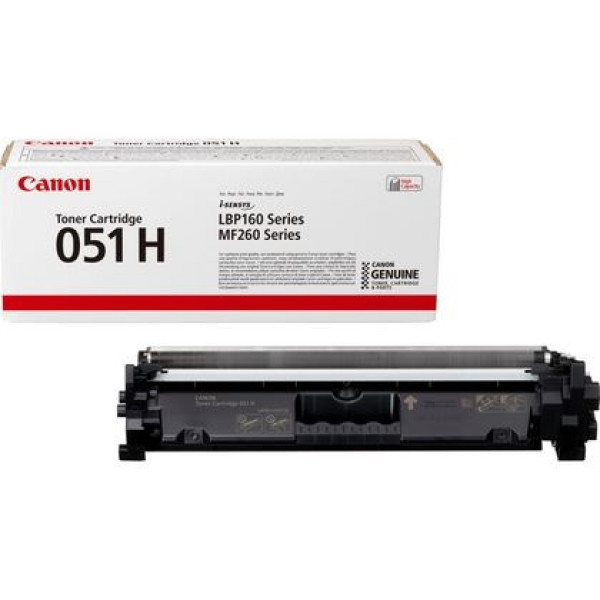 Toner CANON 051H negro 4.100p  i-SENSYS LBP162 MF264 MF267 MF269 (Series LBP160 MF260)