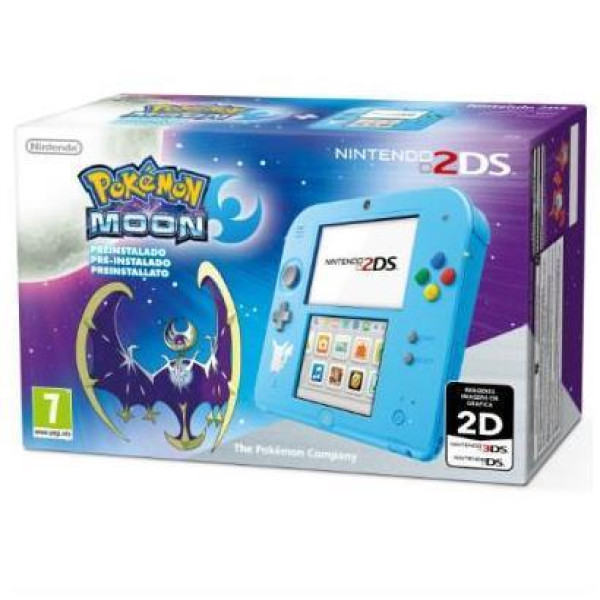 Consola NINTENDO 2DS HW Azul Pokemon LUNA