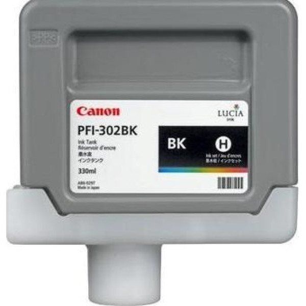 C.t. CANON PFI-302BK  IPF8100 IPF9100 negro mate 330ml IPF8100 IPF9100