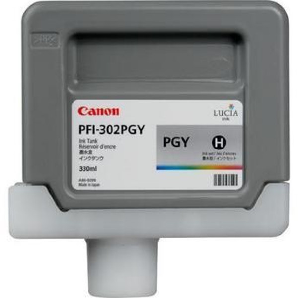 C.t. CANON PFI-302PGY  IPF8100 IPF9100 foto gris 330ml IPF8100 IPF9100