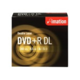 (5) DVD+R DL IMATION 8,5GB Dual Layer jewel 8x Doble capa *