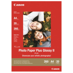 Papel CANON PP-201 20h. cuadrado 9x9cm Photo Paper Plus Glossy II 265g.